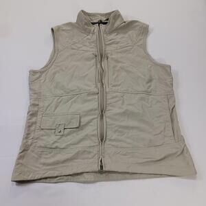 Columbia Titanium Fishing Vest Women's L Tan/Khaki Utility Hunting Hiking TL1022